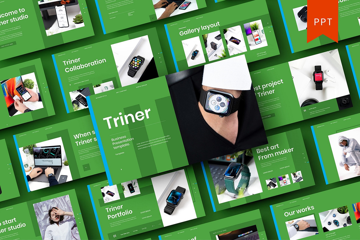 Triner – Business PowerPoint, a Presentation Template by Dens Creative Studio (Photo 1 of 6)