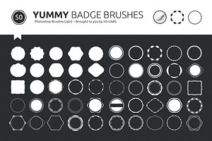 Yummy Badge Brushes