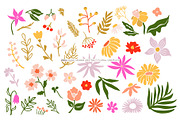 Flowers and leaves illustrations, a Decorative Illustration by La Petite Line Art (Thumbnail 4 of 11)