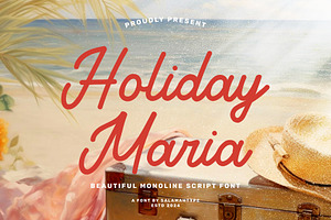 Holiday Maria – Cute Script Font