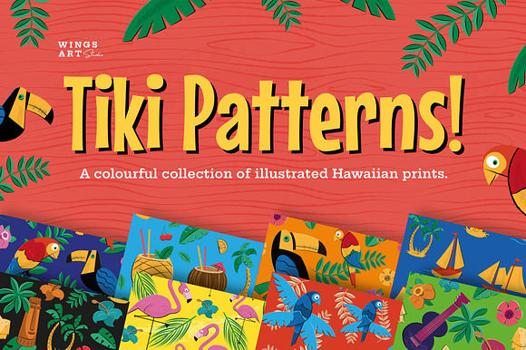 Tiki and Hawaiian Patterns preview 4