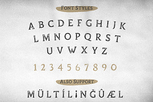 Duskey - Vintage Serif Font Extras