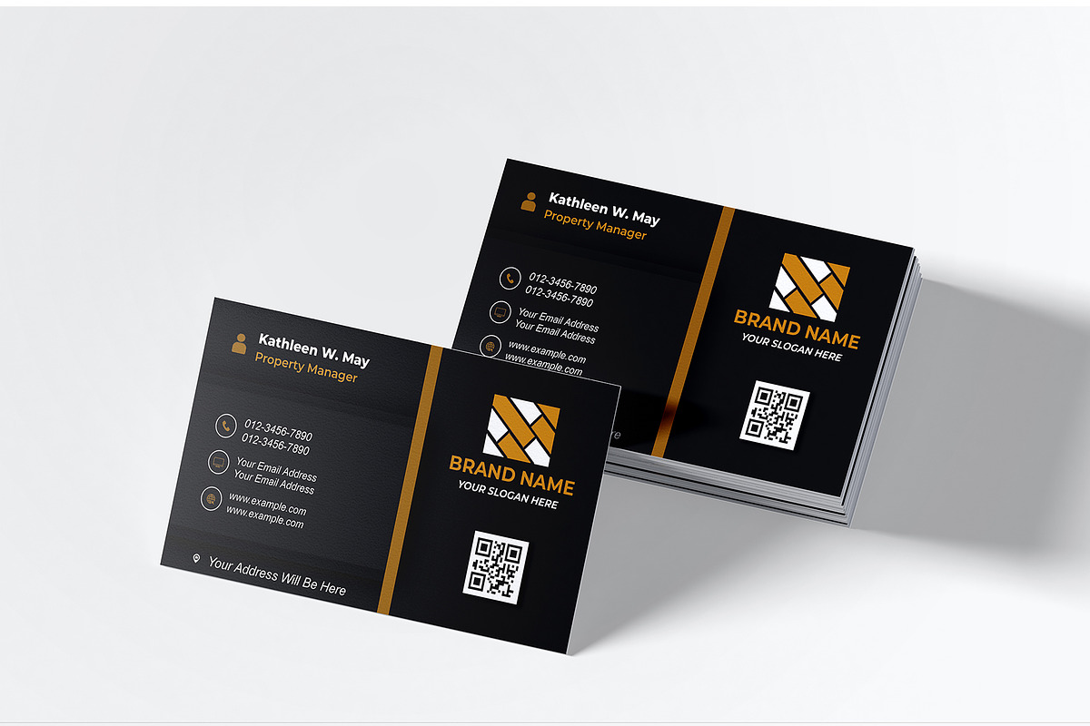Modern Card Template PSD preview 4