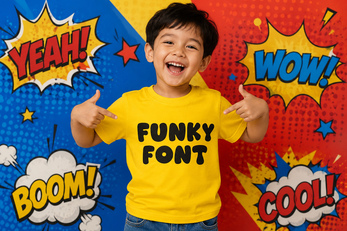 Grooven Pop – Cute Comic Font, a Sans Serif Font by Limited.studio (Photo 2 of 6)