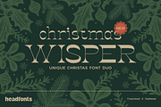 Christmas Wisper Unique Font Duo, a Font by Headfonts (Thumbnail 1 of 9)