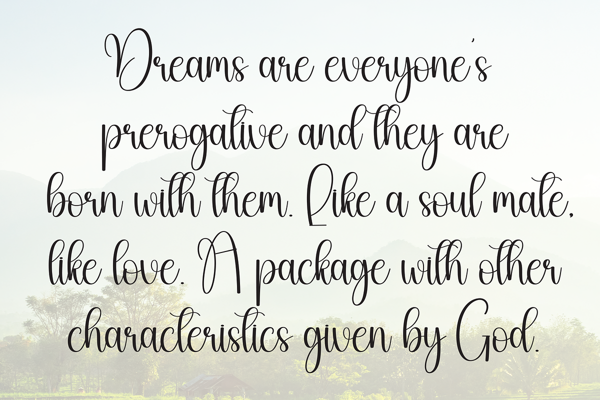 Mountain | Script Font, a Handwritten Font by Scratchones (Photo 6 of 8)