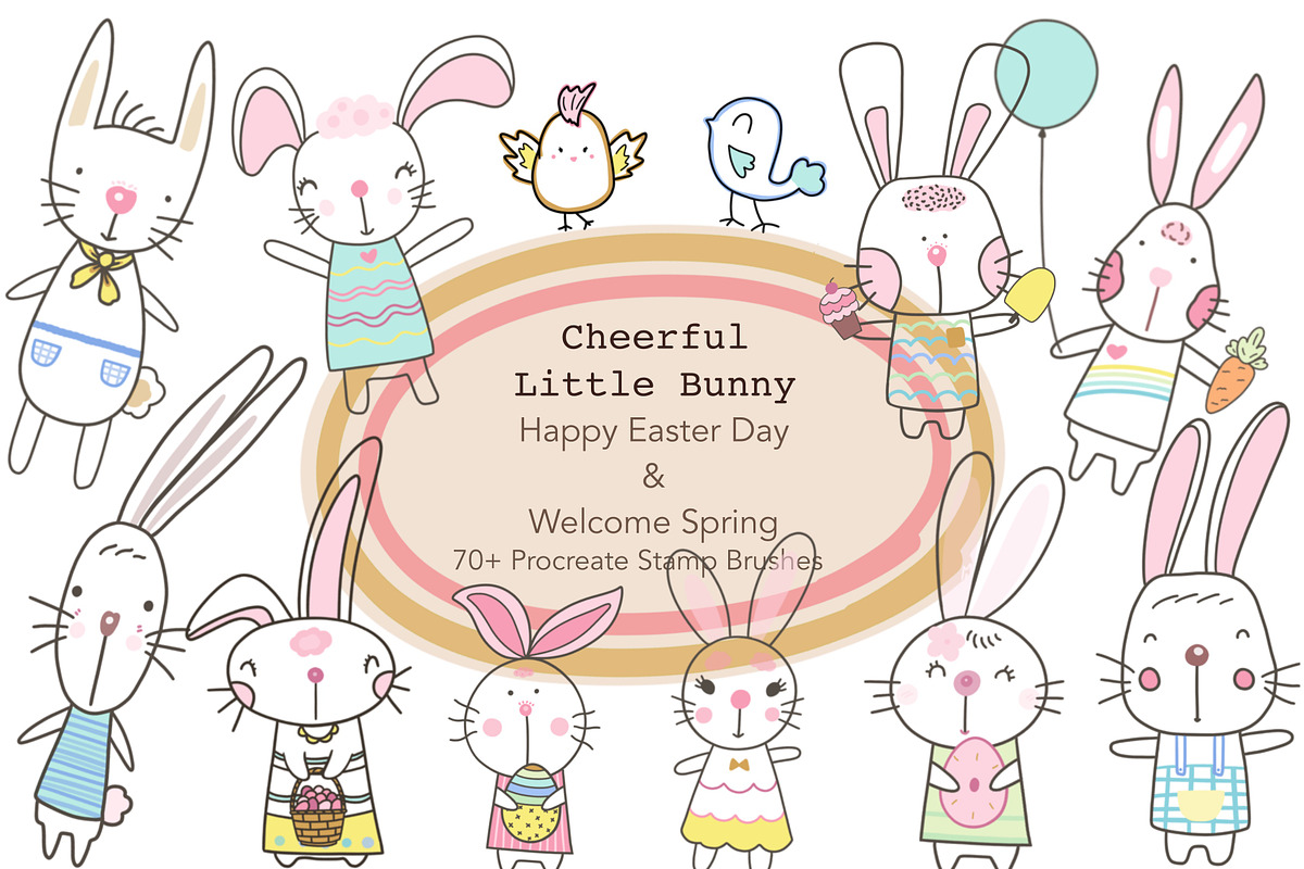 Cheerful Little Bunny, a Brush Add-On by Sense Library (Photo 1 of 7)
