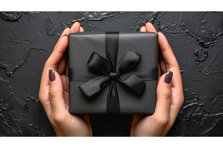 The hands are holding a black, a Holiday Photo by ZinetroN