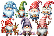 Christmas Gnome Sublimation Clipart, an Illustration by Designworld (Thumbnail 2 of 6)