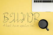 Bellinor A Hand Drawn Signature Font, a Script Font by Creativetacos (Thumbnail 1 of 5)