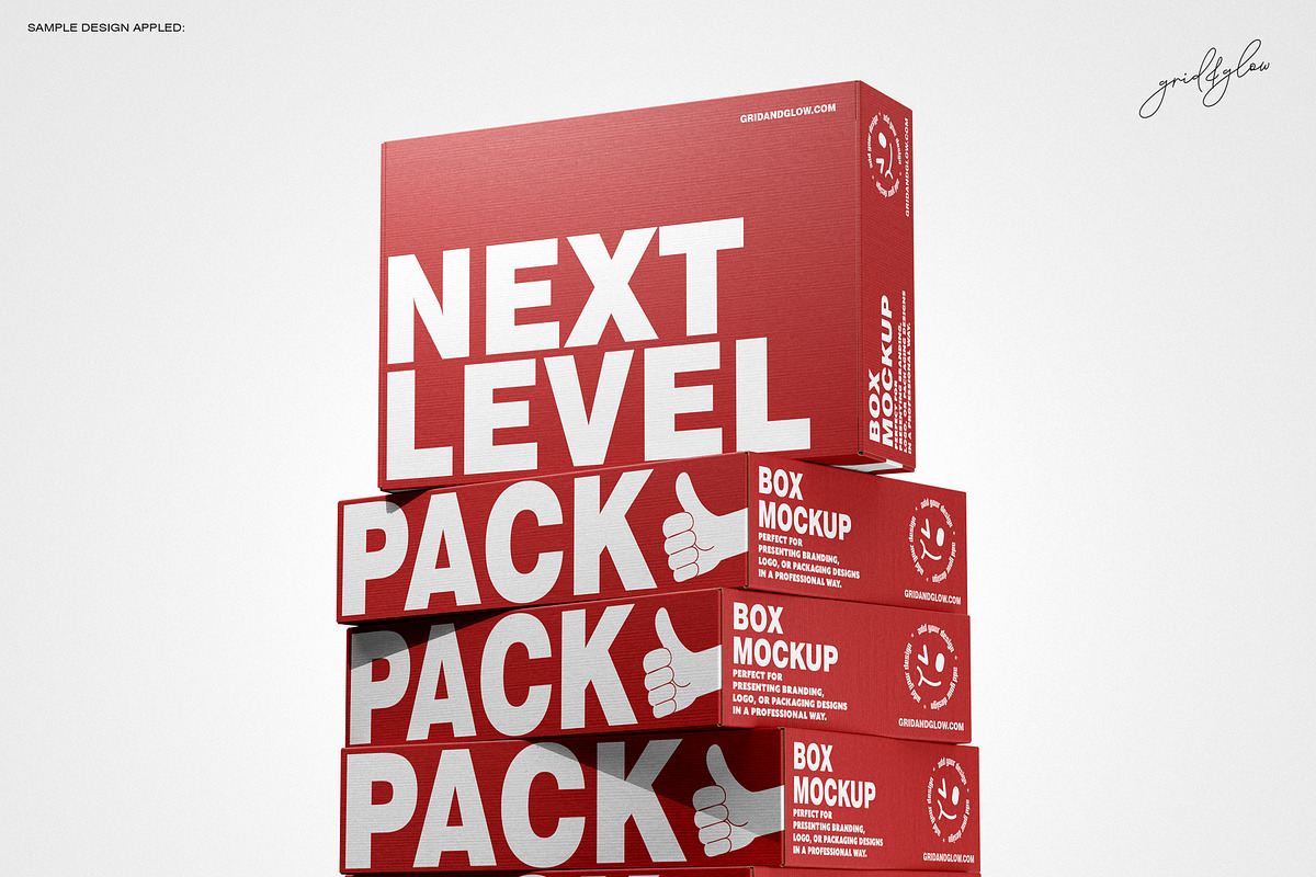 Mailing Box Mockup Set-1, a Packaging Mockup by Grid&Glow (Photo 2 of 10)