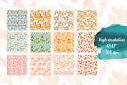 Pastel Fall Patterns, a Seasonal Illustration by Verdigris Studios (Thumbnail 2 of 4)