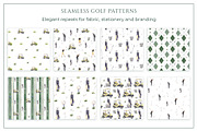 Golf Club Watercolor Collection, a Sport Illustration by WatercolorElena (Thumbnail 8 of 13)