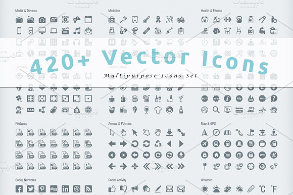 420 Multipurpose Vector Icons