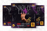 Night life party flyer Design, a Flyer Template by Shajib Shikder (Thumbnail 2 of 2)