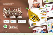 Fashion & Clothing Template Kit I, a Social Media Template by Exceptionalways (Thumbnail 1 of 31)
