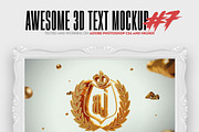Awesome 3D Text Mockup Bundle, a Mockup by Amorjesu.com (Thumbnail 8 of 21)