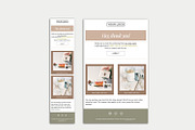 4 Mailchimp email templates, an Email Template by Kala and Hansuja Studio (Thumbnail 4 of 6)