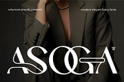 Asoga – Modern Elegant Serif Font, a Serif Font by WhymoreArt (Thumbnail 1 of 11)