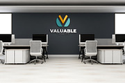 PSD Office Wall Logo Mockup, an Advertising Mockup by Ayy (Thumbnail 22 of 23)