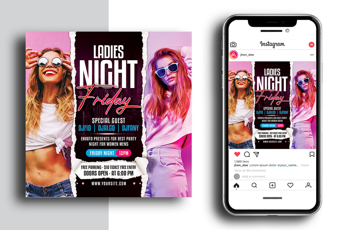 Night Club Flyer, a Flyer Template by AfzaalGraphics (Photo 2 of 2)