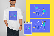 Drink more water—water is life., a Healthcare Illustration by ApollinariaManko (Thumbnail 7 of 11)