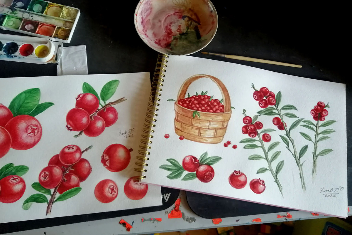 Fruits and berries collection_part 1, an Illustration by ZotovShop (Photo 19 of 20)