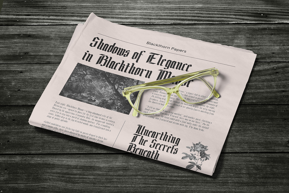 CS Elijah – Gothic Font, a Blackletter Font by Craft Supply Co. (Photo 6 of 8)