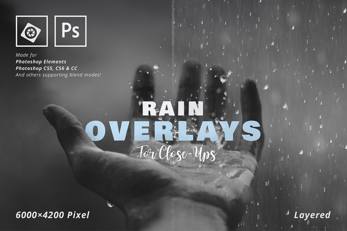 Rain Overlay for Close-Ups, a Texture Graphic by FEINGOLD (Photo 1 of 6)