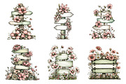 Flowers Spring Singpost Clipart, an Illustration by SinaCreation (Thumbnail 5 of 11)