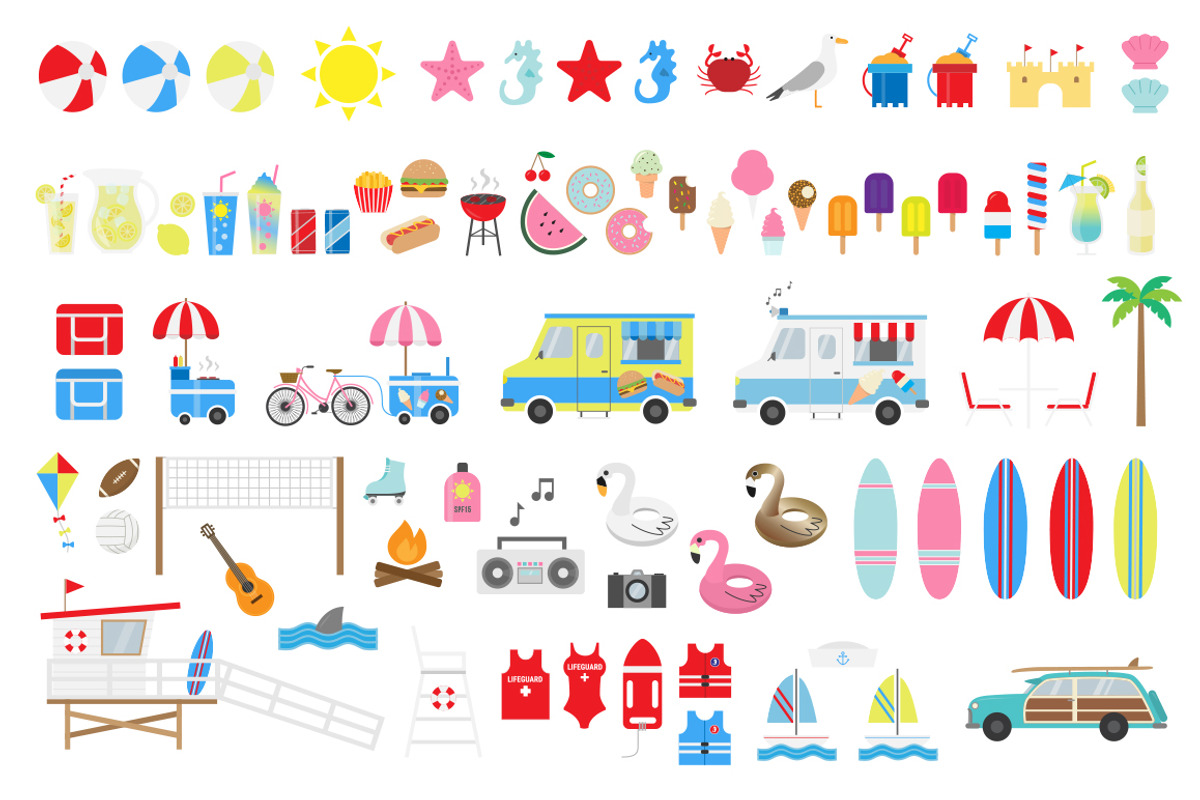 Let's Go To The Beach! Icon Set, an Icon by GraphicsByKassy (Photo 3 of 12)
