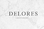 Delores - A Modern Serif Font, a Serif Font by blackdahliapress (Thumbnail 1 of 4)