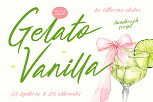 Gelato Vanilla Handbrush Script