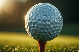 Golf ball stock image