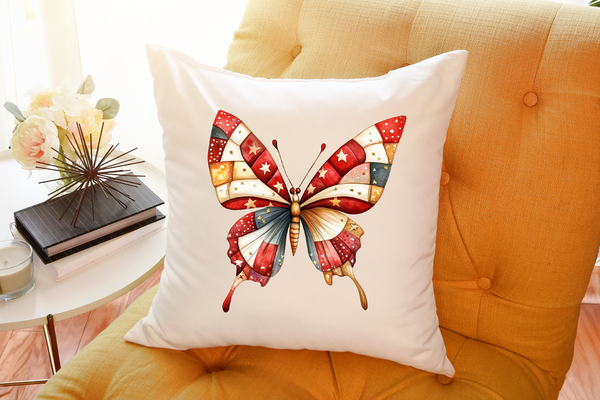 Christmas Colorful Butterfly Patchwo, an Illustration by Sublimation Artist (Photo 6 of 6)