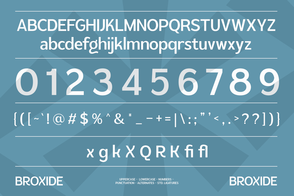 Broxide – Modern Geometric Sans Font, a Sans Serif Font by RagamKata (Photo 10 of 10)