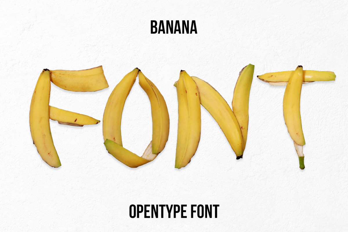 Banana Font, a Font by Handmadefont (Photo 1 of 9)