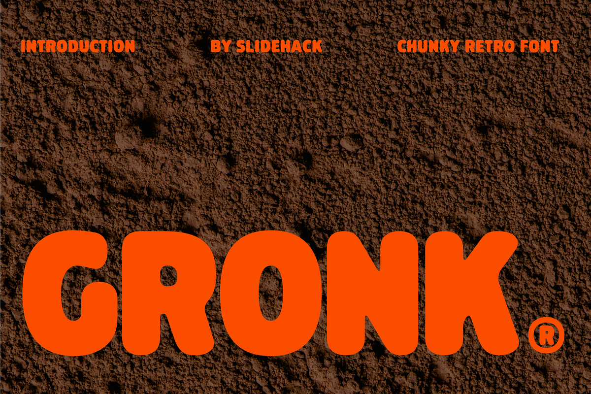 Gronk - Chunky Display Font, a Font by Studio Moara (Photo 1 of 8)