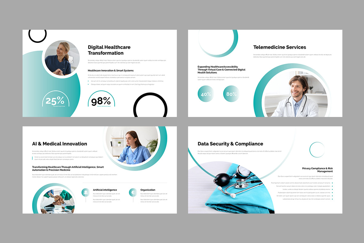 Medical Health Report Template, a Presentation Template by White Graphic (Photo 9 of 11)