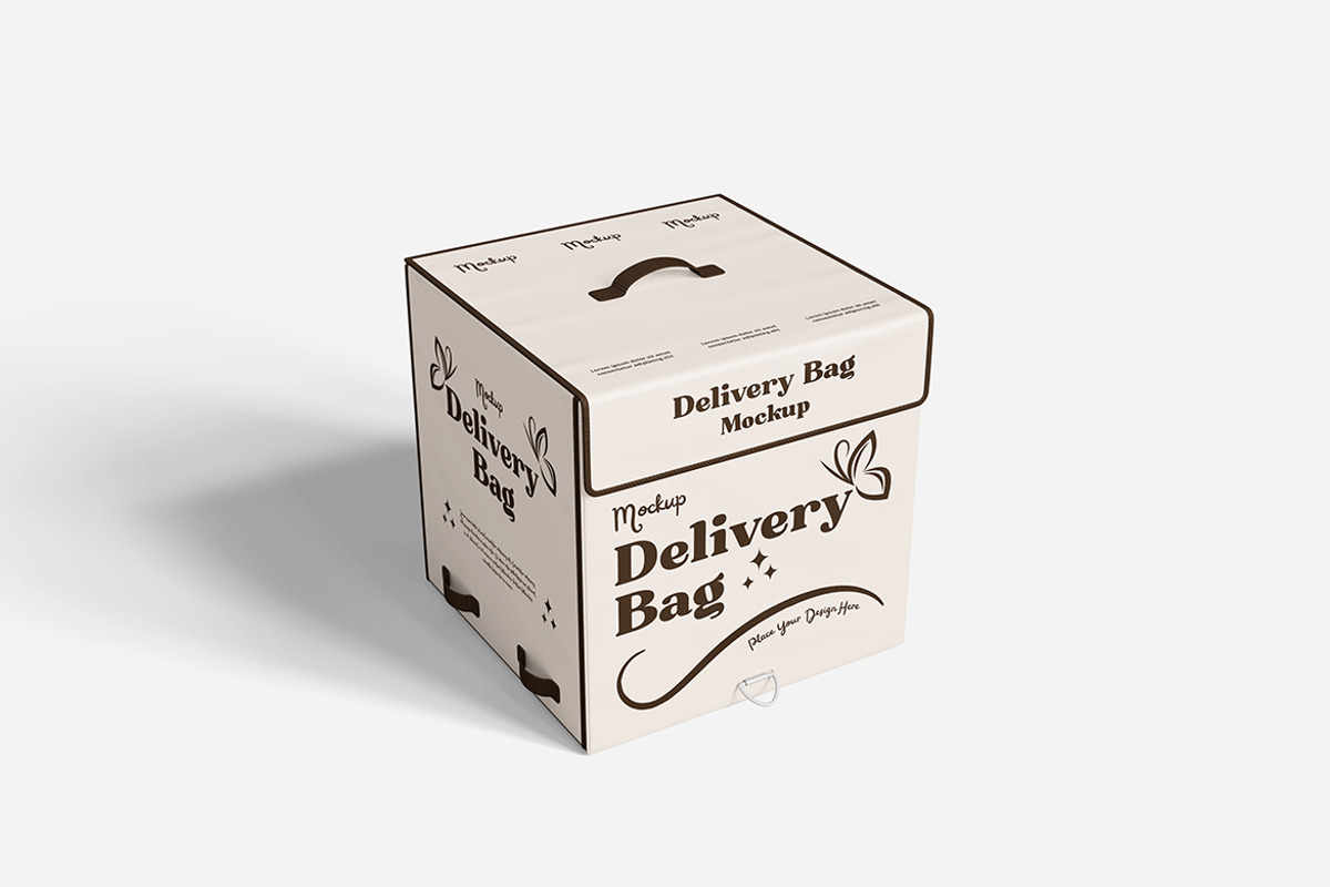 Photorealistic Delivery Bag Mockup, an Advertising Mockup by Indah (Photo 4 of 6)