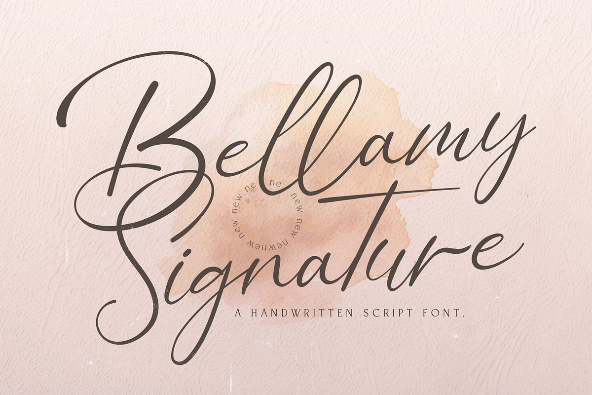 Bellamy Signature - Handwritten Font, a Script Font by StringLabs (Photo 1 of 13)