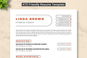 Fitness Coach Resume Template, a Resume Template by ResumeInventor (Thumbnail 1 of 9)