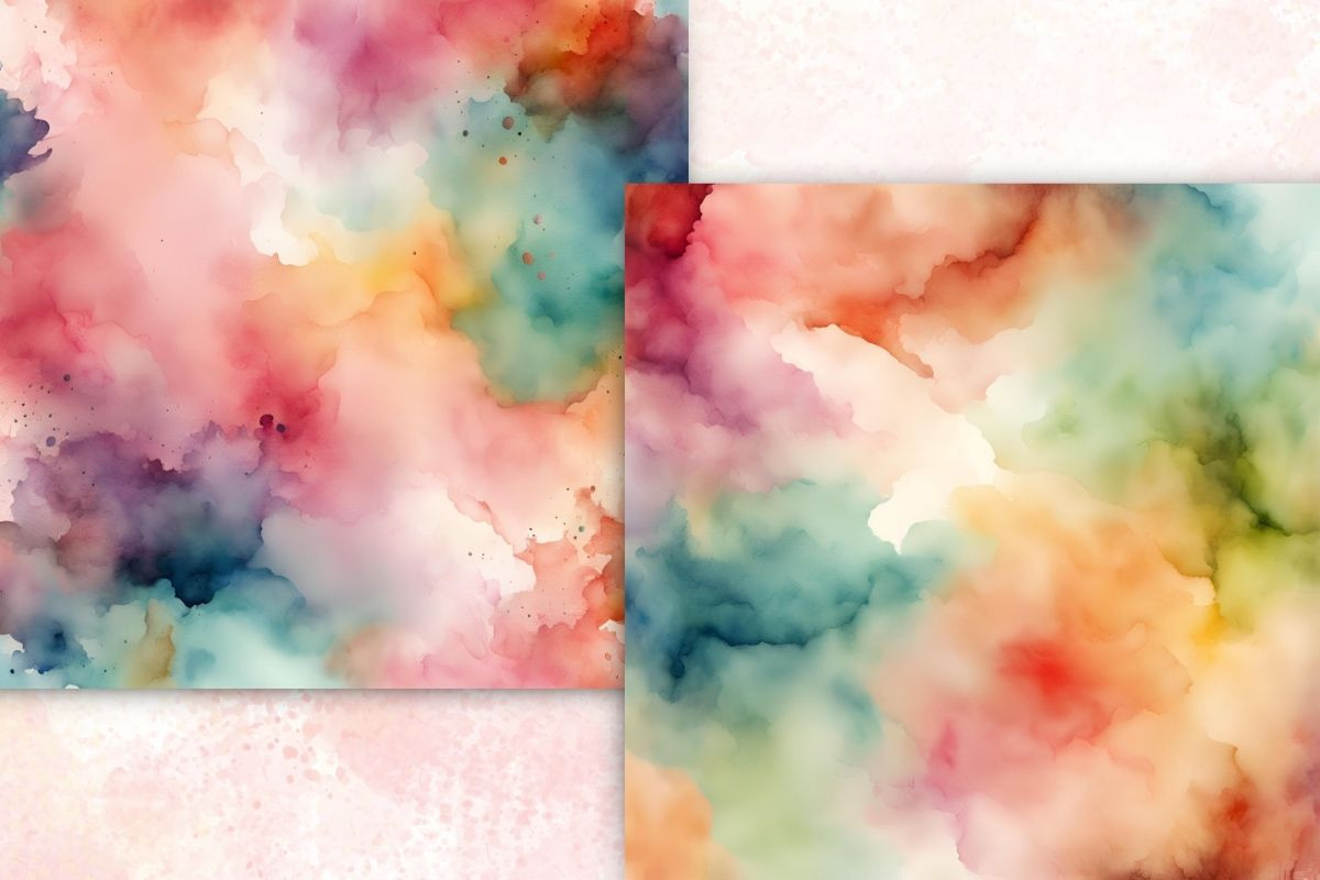 Classical Watercolor Backgrounds, a Background Graphic by Catchy Ideaz (Photo 3 of 3)