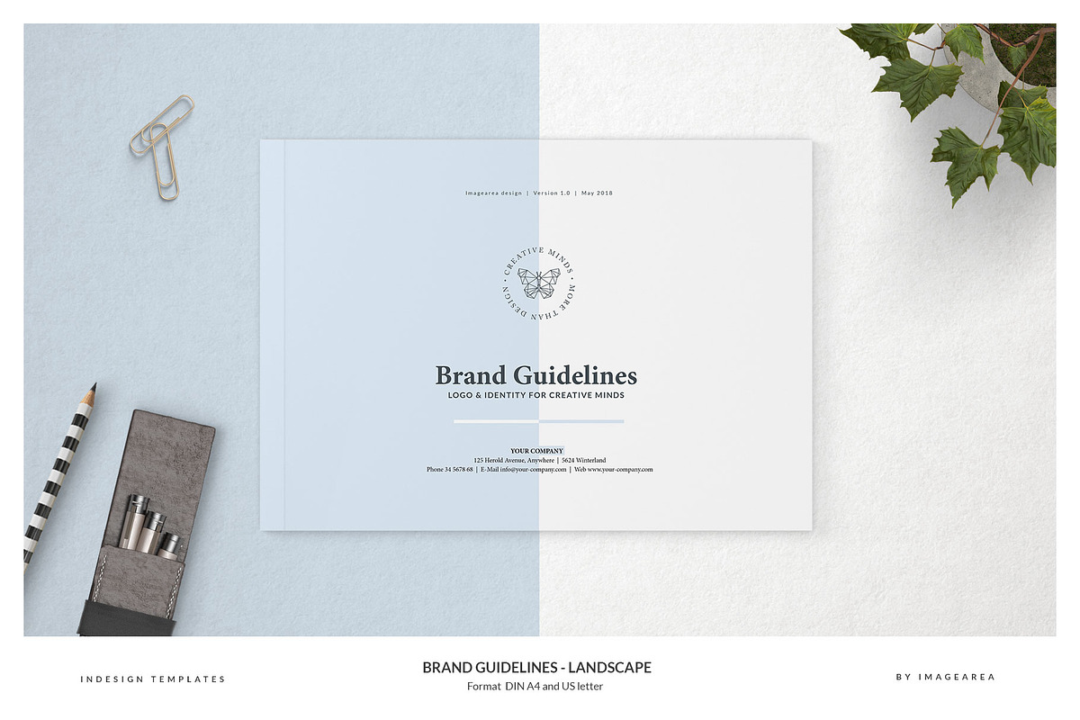 Brand Guidelines - Landscape, a Brochure Template by Imagination Area (Photo 1 of 13)