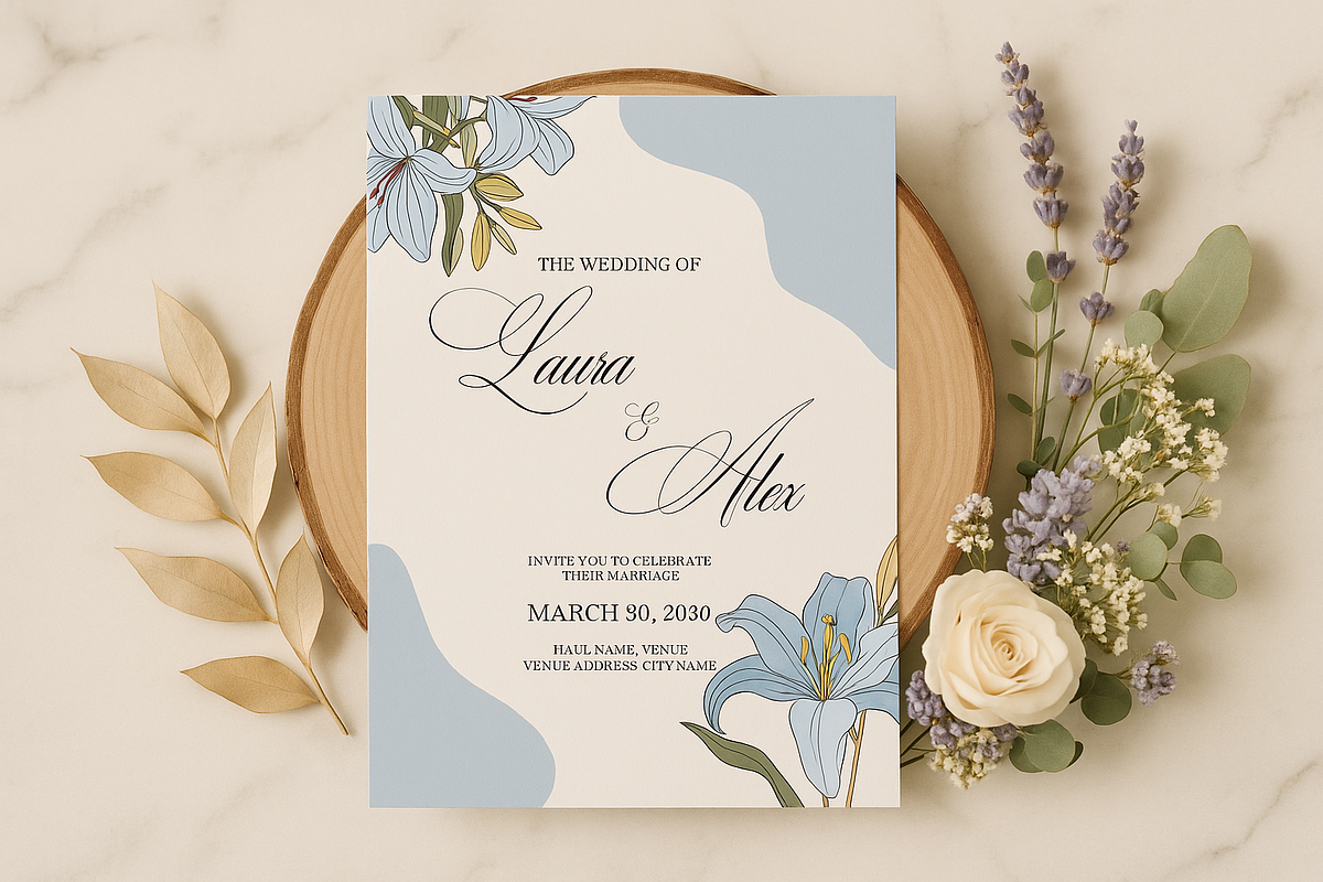 48 Vintage Floral Wedding Cards, an Invitation Template by Adora ARTS (Photo 4 of 8)