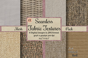 Seamless Fabric Textures - Mesh Pack