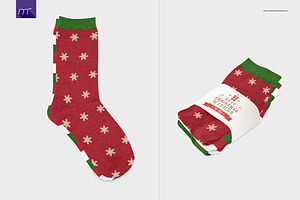 Melange Socks Mock-up