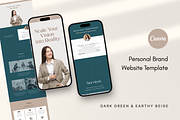 Earthy Digital Business Card Website, a Landing Page Template by batang (Thumbnail 1 of 5)