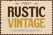 Rustic Vintage - Branding Logo Font, a Serif Font by Nirmana Visual (Thumbnail 1 of 15)