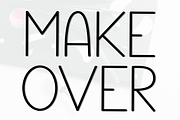 Make Over, a Sans Serif Font by FreshTypeINK (Thumbnail 1 of 8)